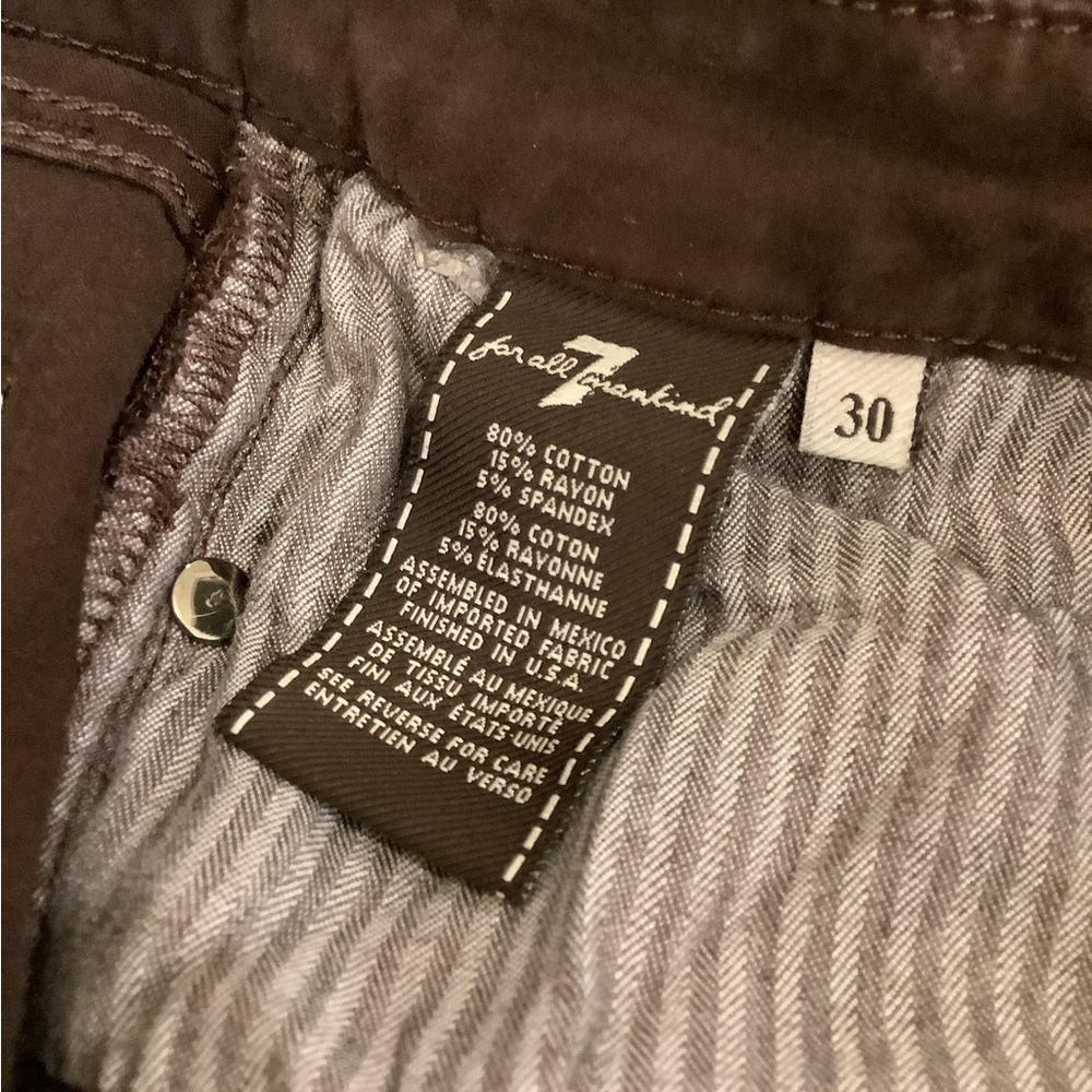 7 for all mankind 30” jeans.
